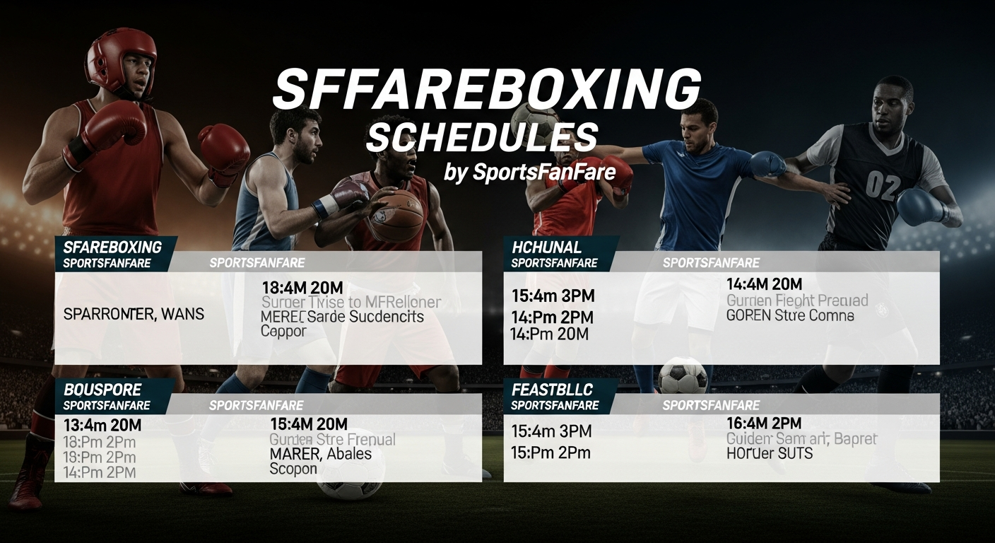 SFFareboxing Schedules by SportsFanFare