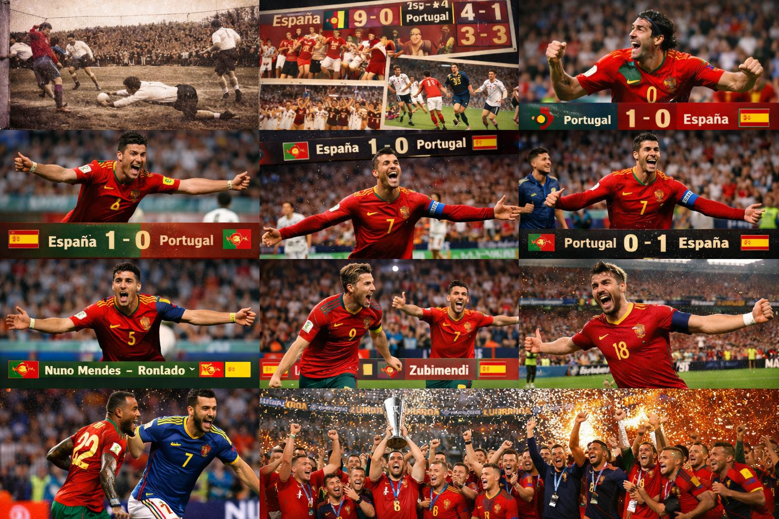 Portugal vs Spain — Timeline That Feels Like A Story